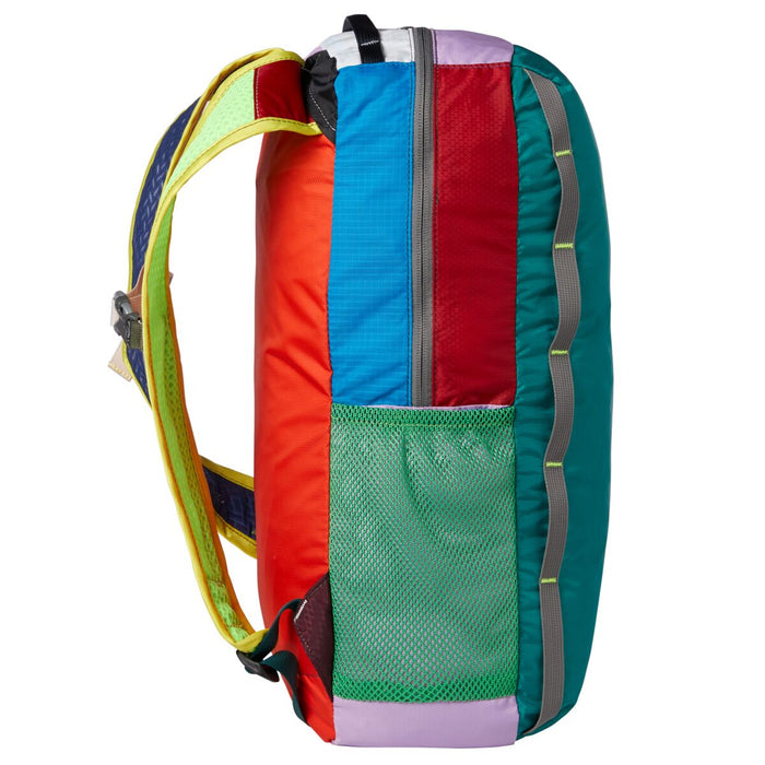 Frontal view of the Cotopaxi Batac backpack with a prominent front zipper