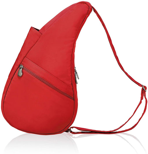 AmeriBag Healthy Back Bag in red microfiber with secure front zipper