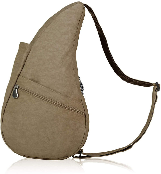 AmeriBag Healthy Back Bag in a light tan color featuring its unique strap design