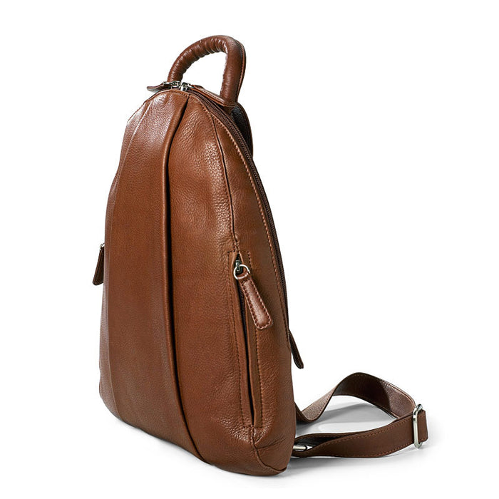 Osgoode Marley Leather Teardrop Multi Zip Backpack