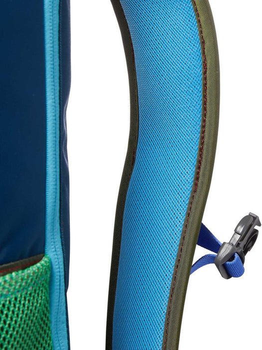 Incorrect brand reference removed: Cotopaxi Batac backpack in blue and green colors