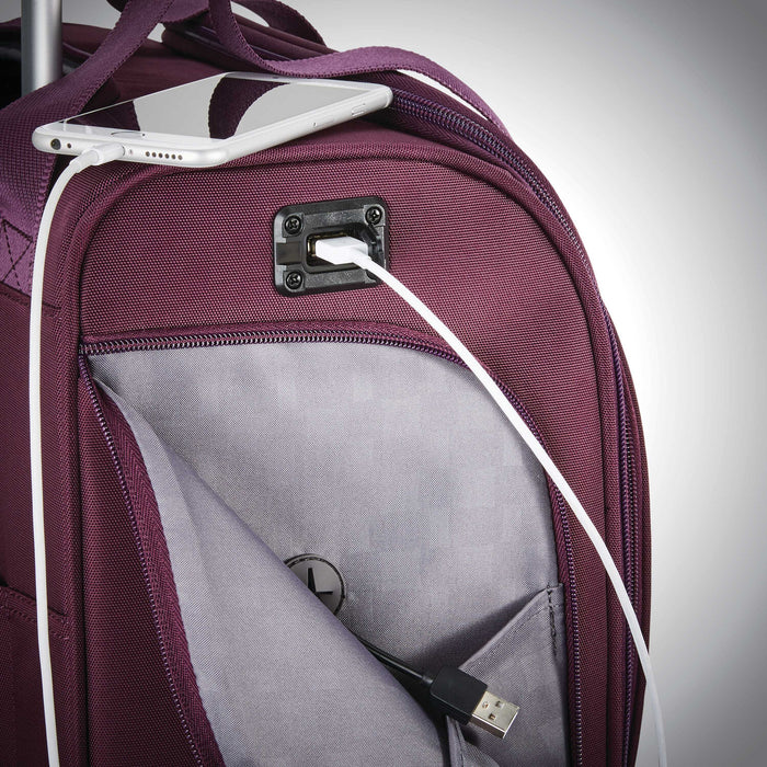 Samsonite Baggage de cabine sous siège avec USB à 4 roues