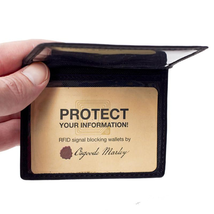Leather RFID Blocking ID Pass Wallet - Jet-Setter.ca