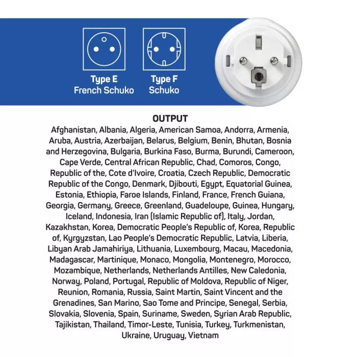Adaptateur Amérique du Nord - Europe