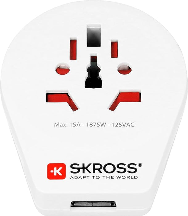 Skross World to USA USB World Travel Adaptor