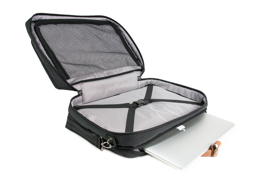 PKG Trenton 31L Recycled Messenger Convertible to Backpack with Garmen Jet Setter