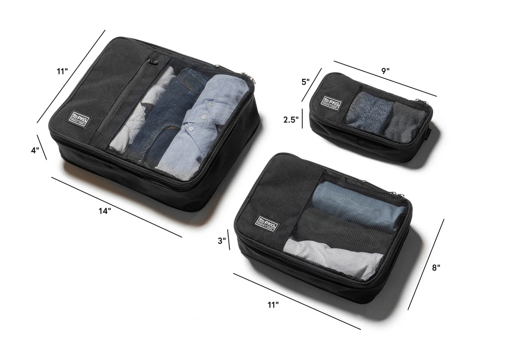 PKG Union Recycled Compression Packing Cubes- 3 Pack