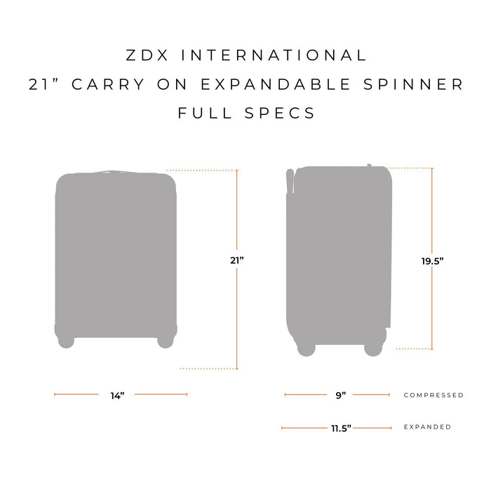 Briggs & Riley ZDX 21" Bagage de Cabine Extensible Spinner