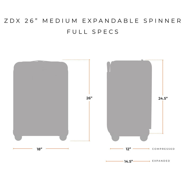 Briggs & Riley ZDX 26" Valise Moyenne Extensible Spinner