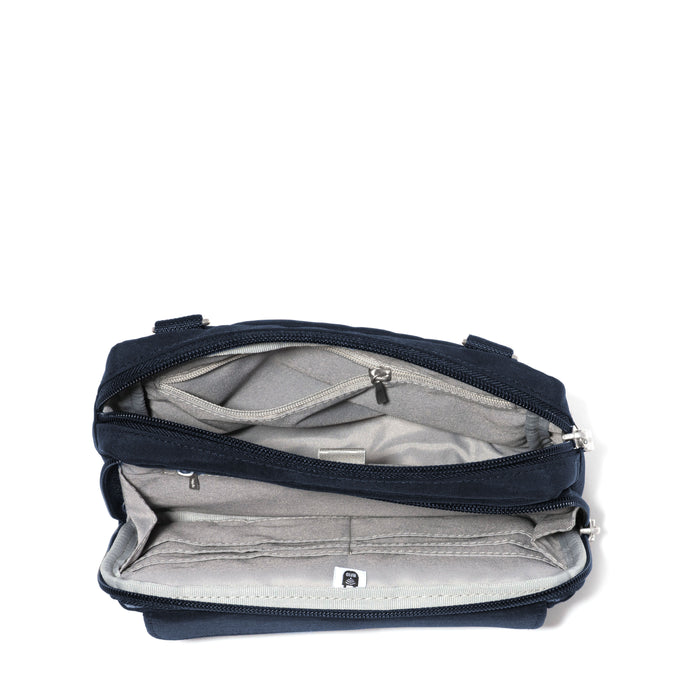 Baggallini Modern Sac bandoulière à double fermeture éclair