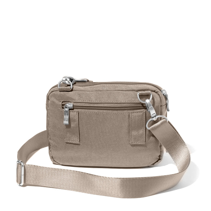 Baggallini Modern Sac bandoulière à double fermeture éclair