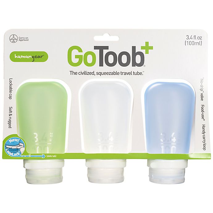 GoToob - 3 Pack 100ml / 3.4 oz Travel Tubes