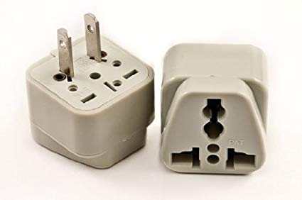 Grounded Indian Adapter Plug