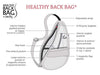 Detailed diagram highlighting the features of the AmeriBag Healthy Back Bag