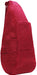 AmeriBag Healthy Back Bag in red with a focus on the zipper pocket detail