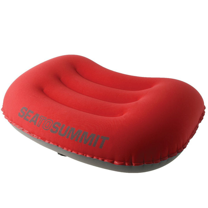Red variant of the Aeros Ultralight Travel Pillow by Sea to Summit