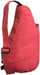 Close-up of the AmeriBag Healthy Back Bag in red with a black shoulder strap