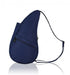 Close-up of the blue AmeriBag Healthy Back Bag's zipper pocket