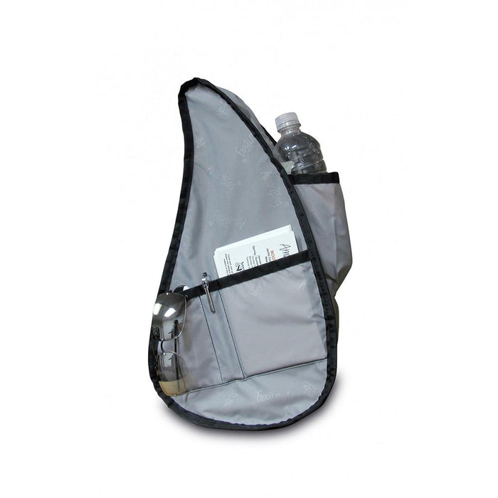 AmeriBag Healthy Back Bag with interior compartments holding a water bottle