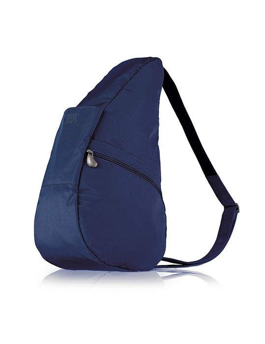 Front view of the AmeriBag Healthy Back Bag in blue with zipper access