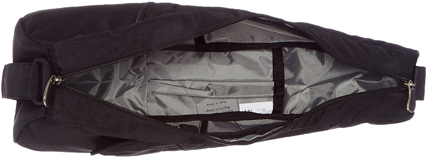 AmeriBag Healthy Back Bag in black displayed as a duffel with side zipper