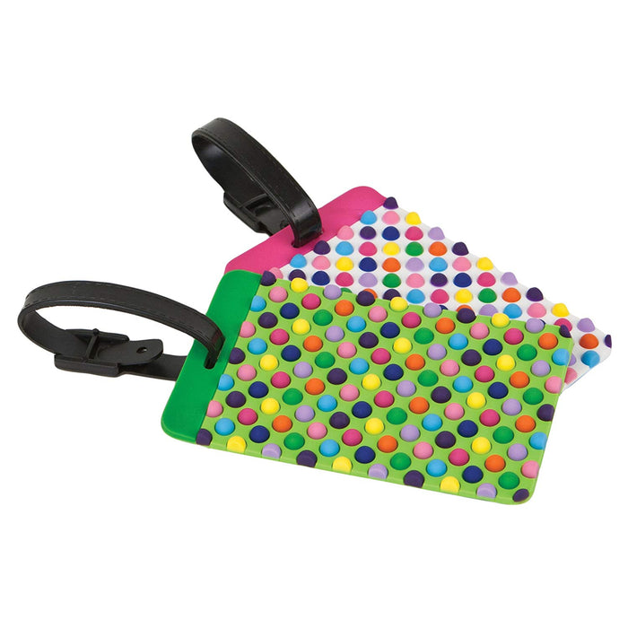 Set of 2 Luggage Tags, Dots