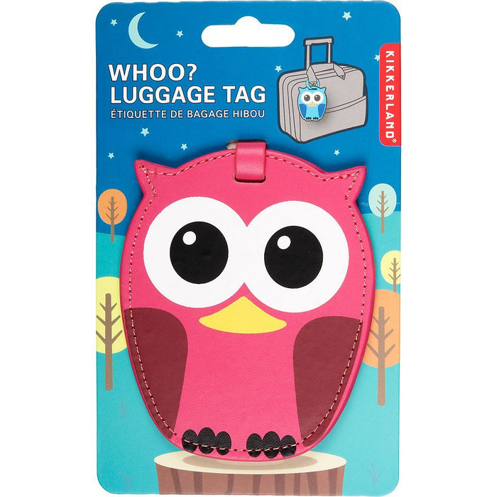 Owl Luggage Tag