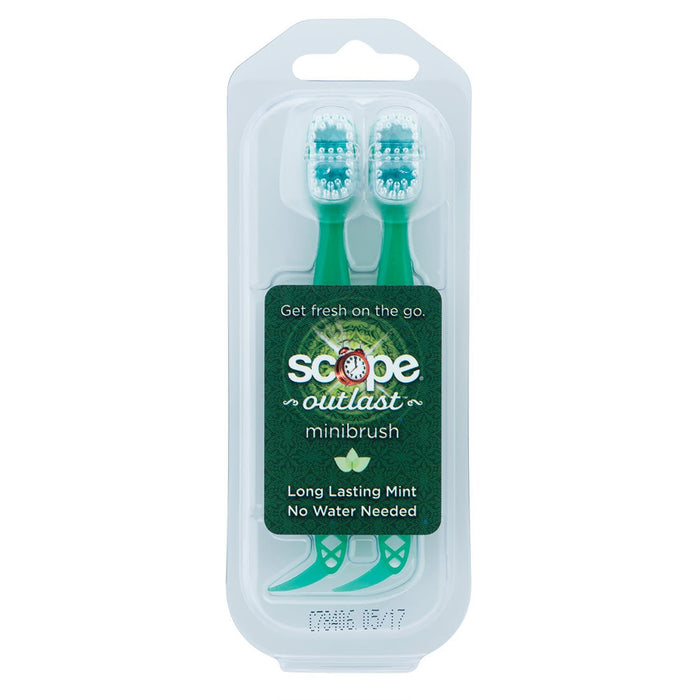 Scope Outlast Mini Toothbrush - 2 Pack