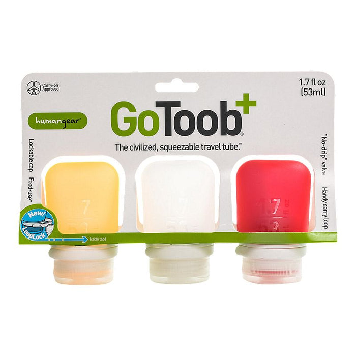 GoToob - Paquet de 3 tubes de voyage de 53 ml / 1,7 oz
