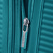 American Tourister Curio teal spinner suitcase with hard case