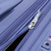 Close-up of the blue American Tourister Curio suitcase's zipper area