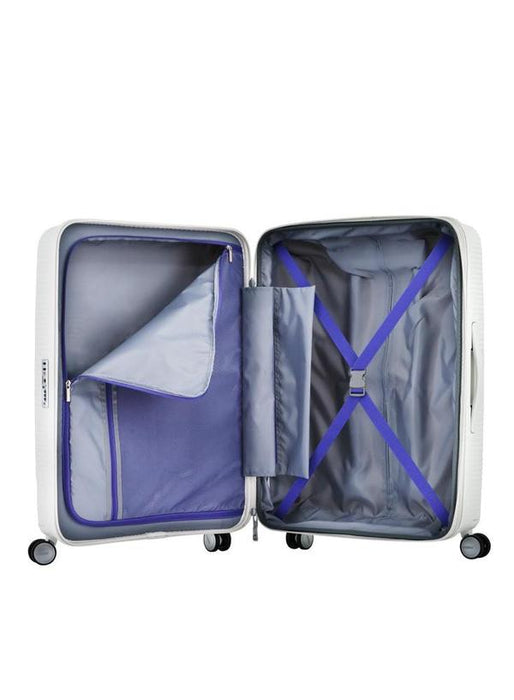American Tourister Curio medium suitcase with blue accents