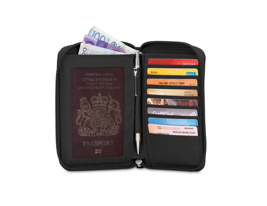 Porte-Passeport à Fermeture à Glissière RFIDsafe™ LX150 de Pacsafe®