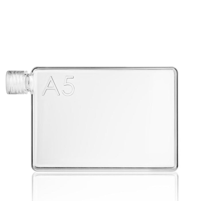 A5 memobottle with a durable plastic lid showcased on a flat surface