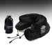 Air Evolution neck pillow in black with its travel case