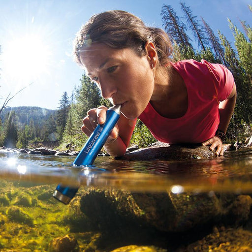 LifeStraw - Stainless Steel Personal Water Filter - River Drink