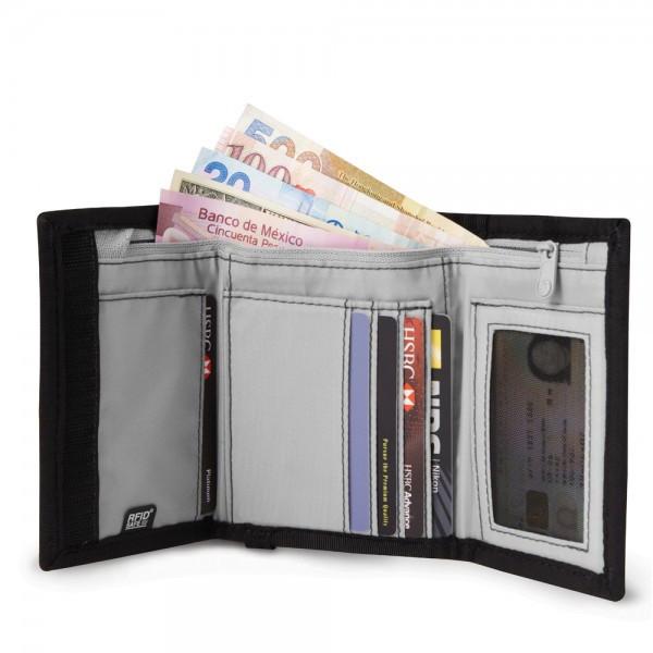 Pacsafe RFIDsafe™ Z50 RFID blocking tri-fold wallet - Open